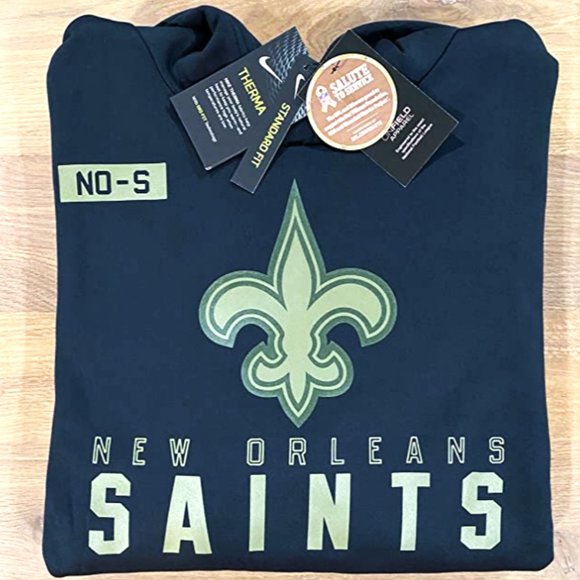 Rare Nwt 2020 New Orleans Saints Nike Salute To Service NFL Hoodie Sweatshirt